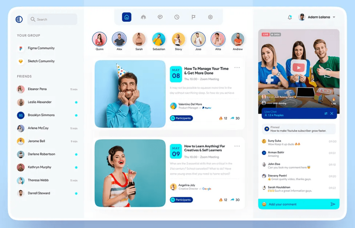 Social Media Website